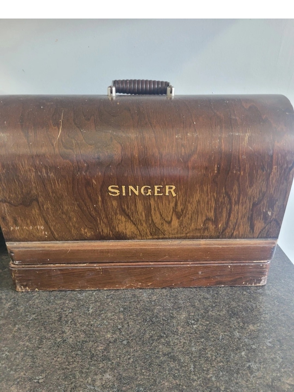 Vintage Singer 3/4 Bentwood Wooden Carrying Case- 28/99/128